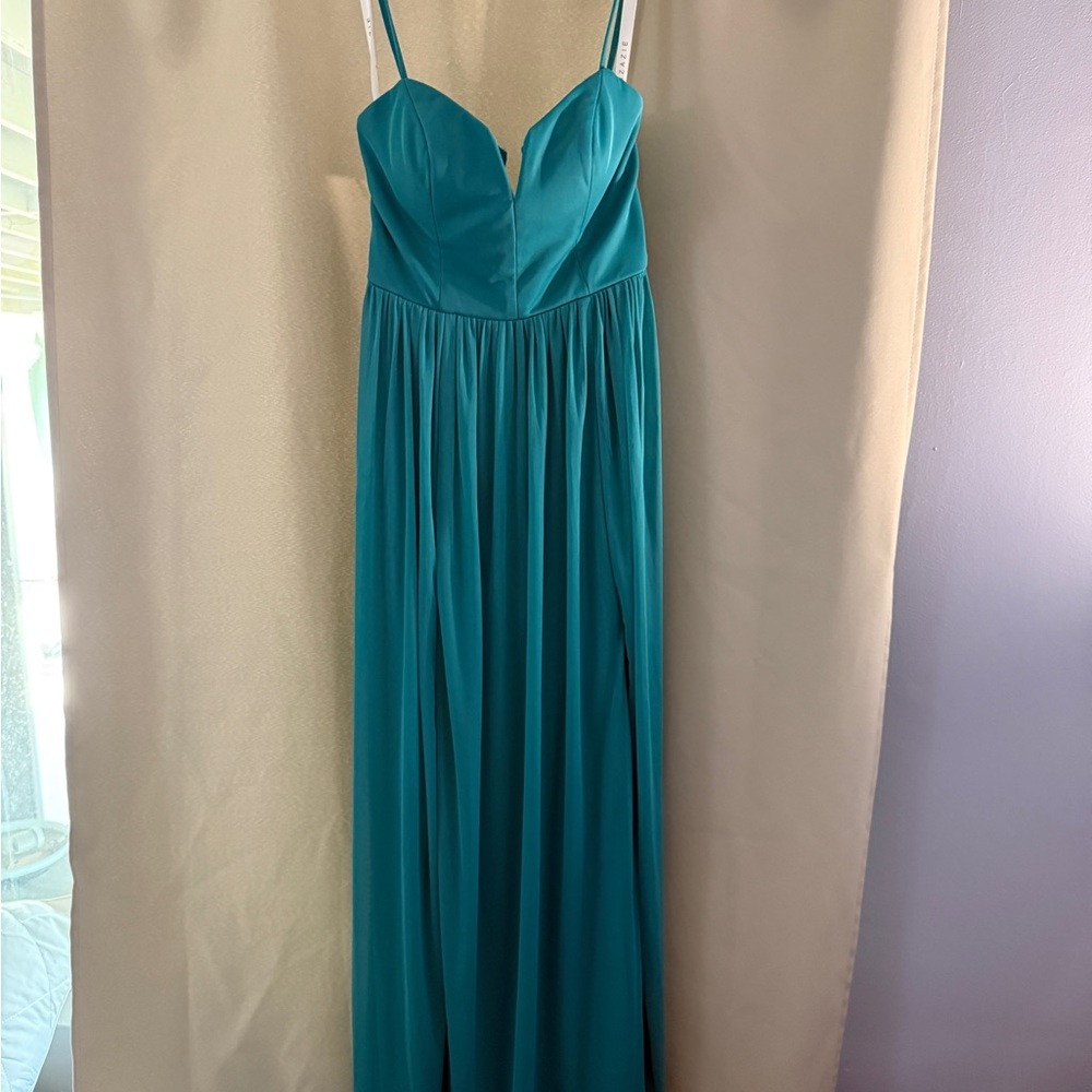 NWT Azazie Teal Bridesmaids Dress
